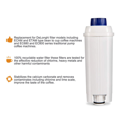 Ouxunus compatibilidad ECAM ETAM EC680 EC800, filtros aptos para distintas máquinas.