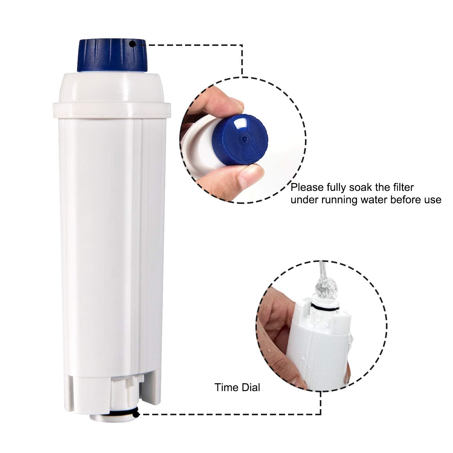 Ouxunus filtro de agua reciclable Delonghi, opción ecológica.