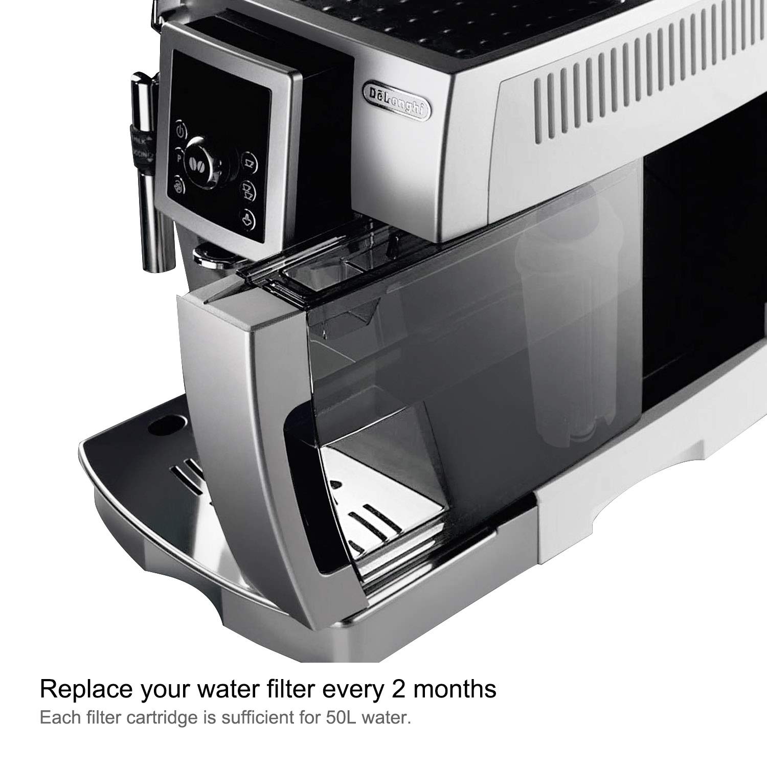 Ouxunus instalación rápida del filtro para Delonghi, fácil de usar.
