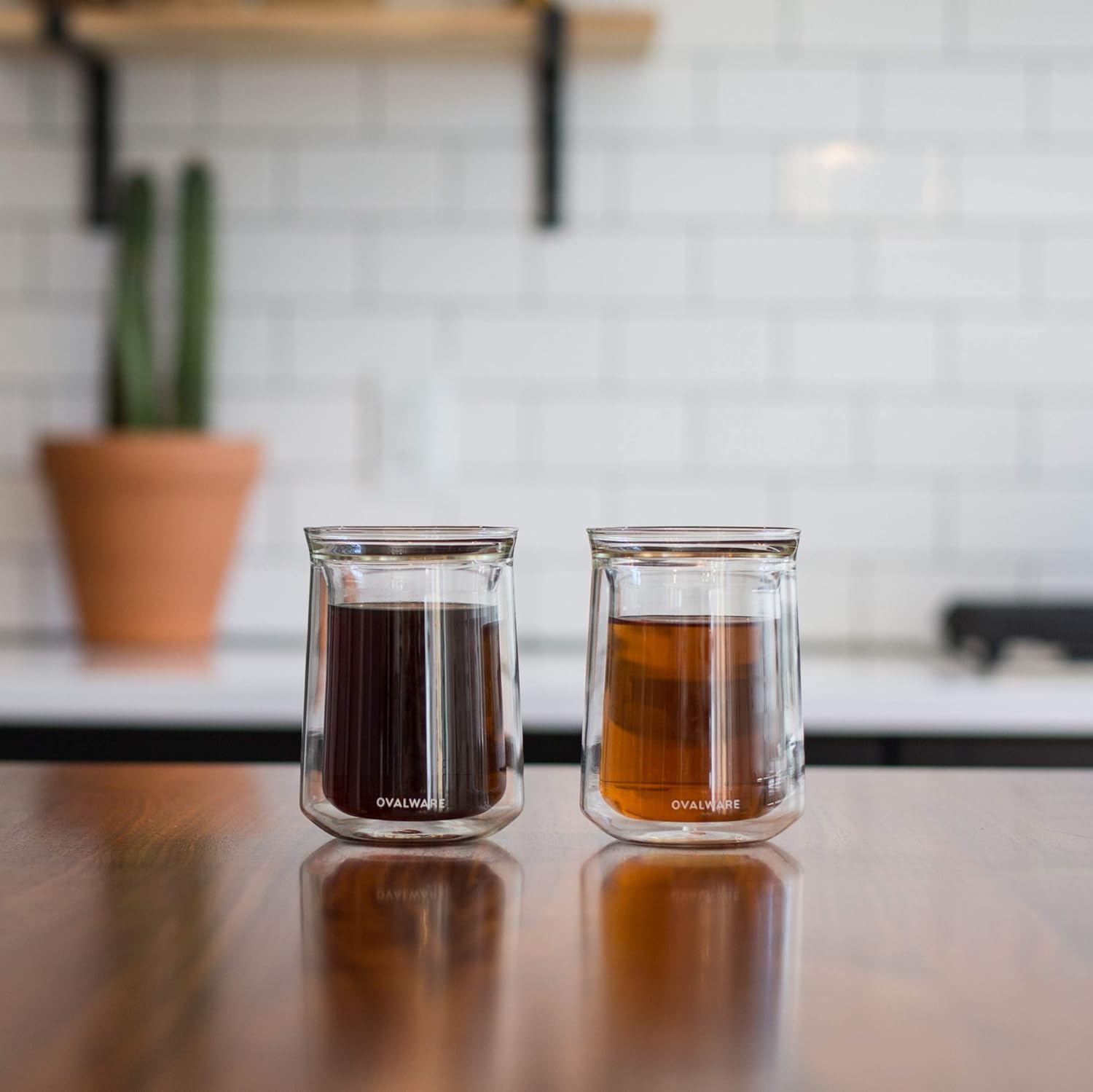 Ovalware conjunto de dos vasos ideal para compartir.