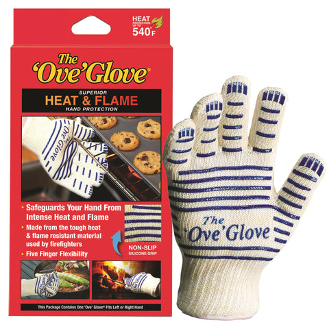 Ove Glove: guante de horno cómodo para manipular ollas con agarre antideslizante.