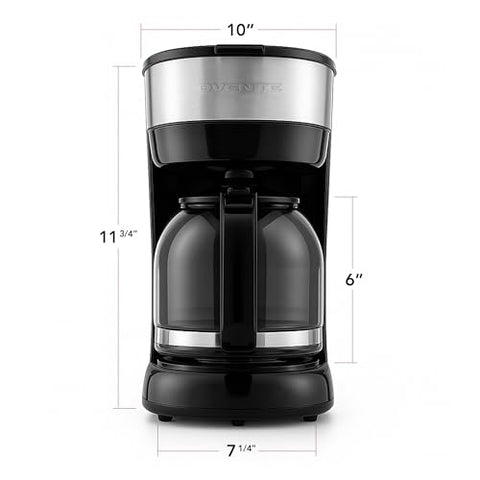 Capacidad para 12 tazas para reuniones o desayunos