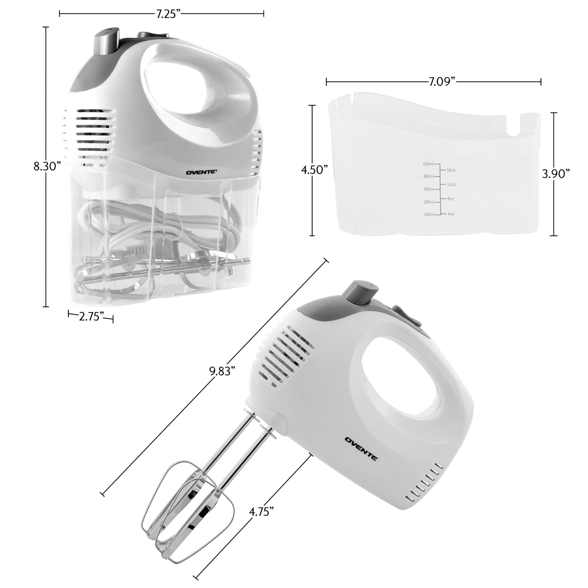 Cable guardado en la caja para mayor orden con HM151W.
