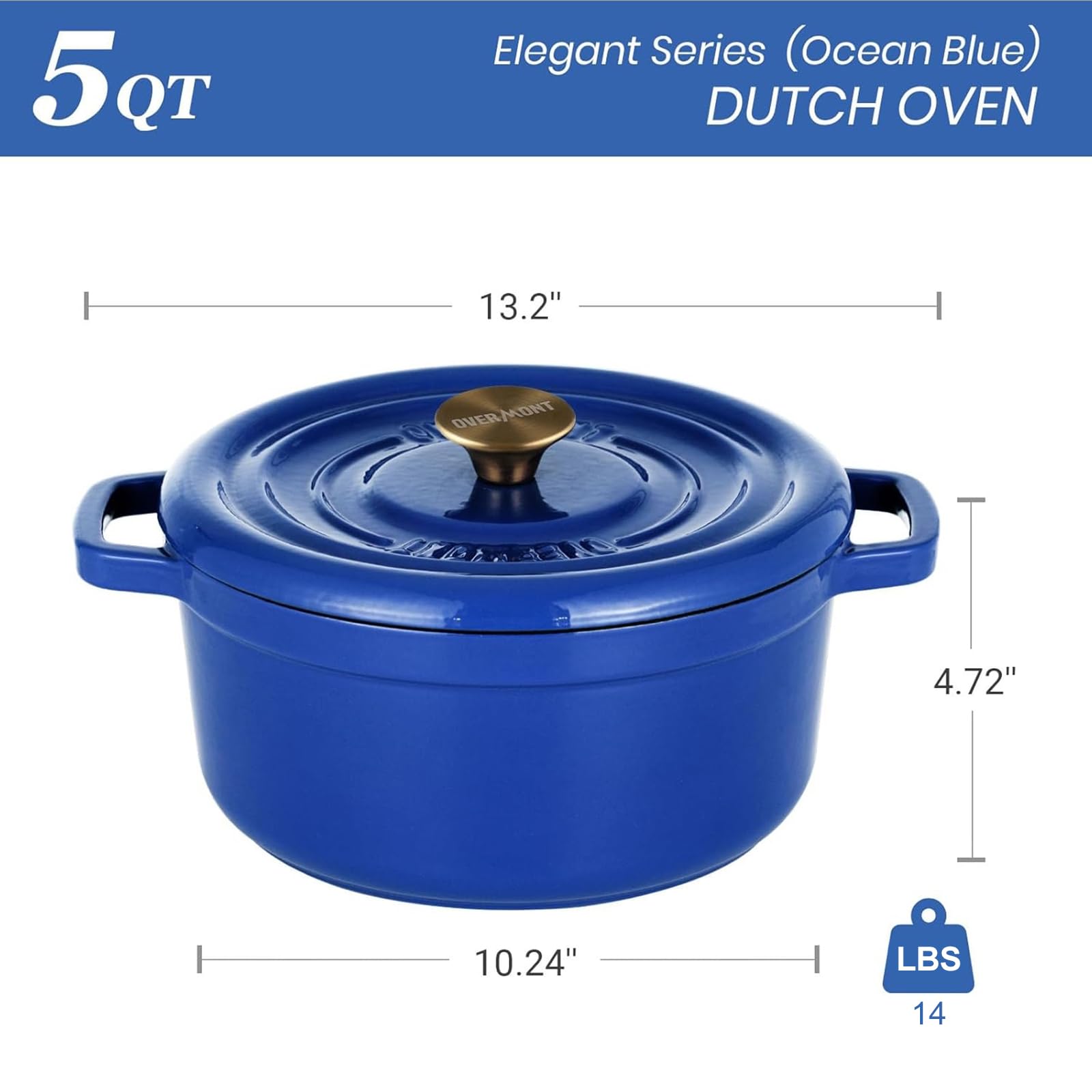 Overmont olla Overmont compatible con gas, electricidad e inducción