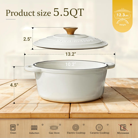 Horno seguro Overmont hasta 500F para finalizar recetas deliciosas.