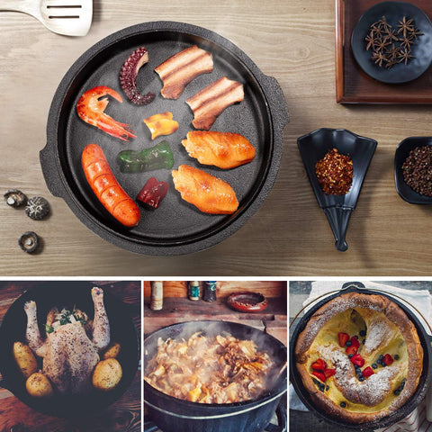 Overmont limpieza y cuidado de la olla de hierro tras cocinar.