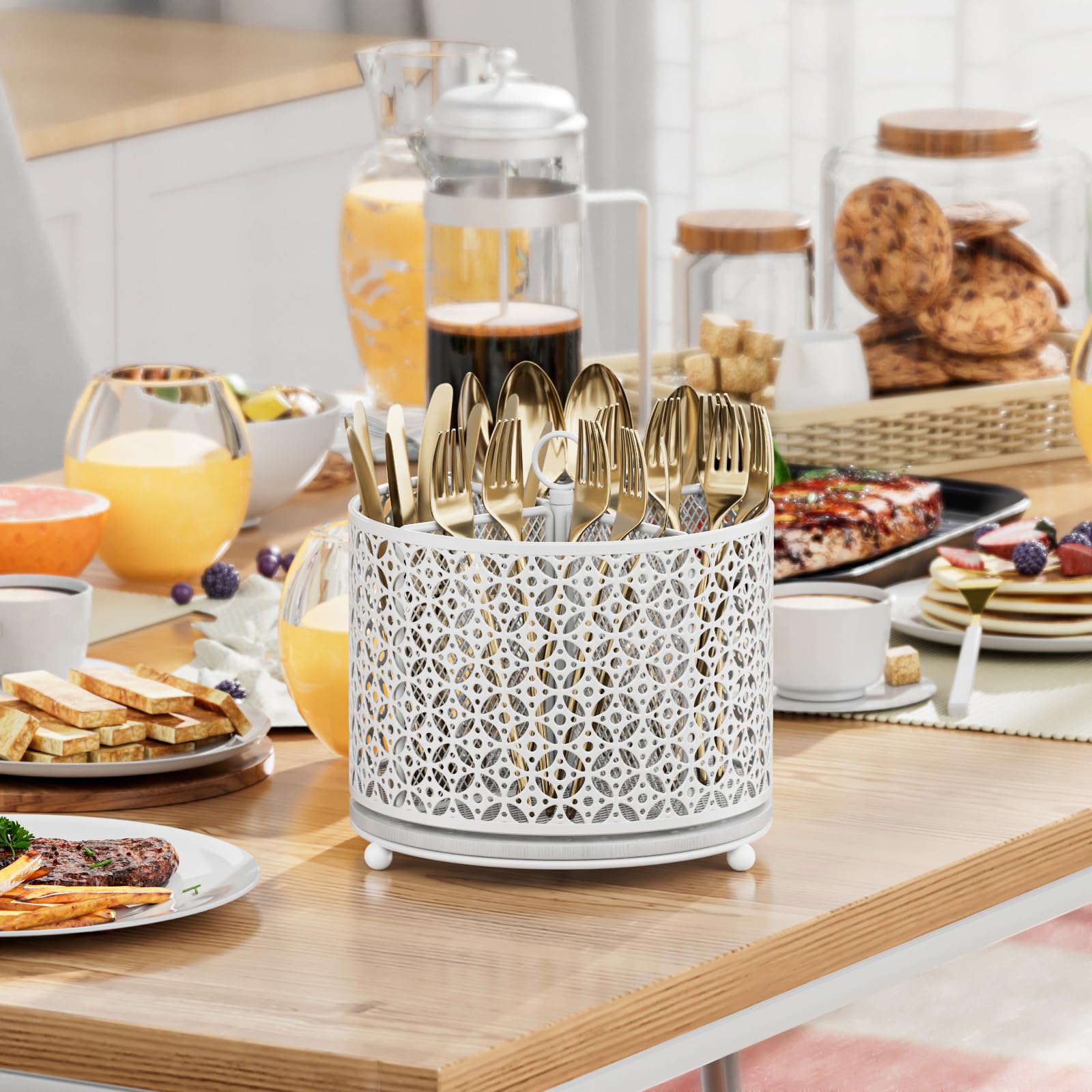 OVICAR asa elevada: facilita mover el organizador entre cocina y mesa.
