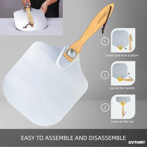 OVTHMT pala pizza en caja regalo, ideal para amantes de la cocina