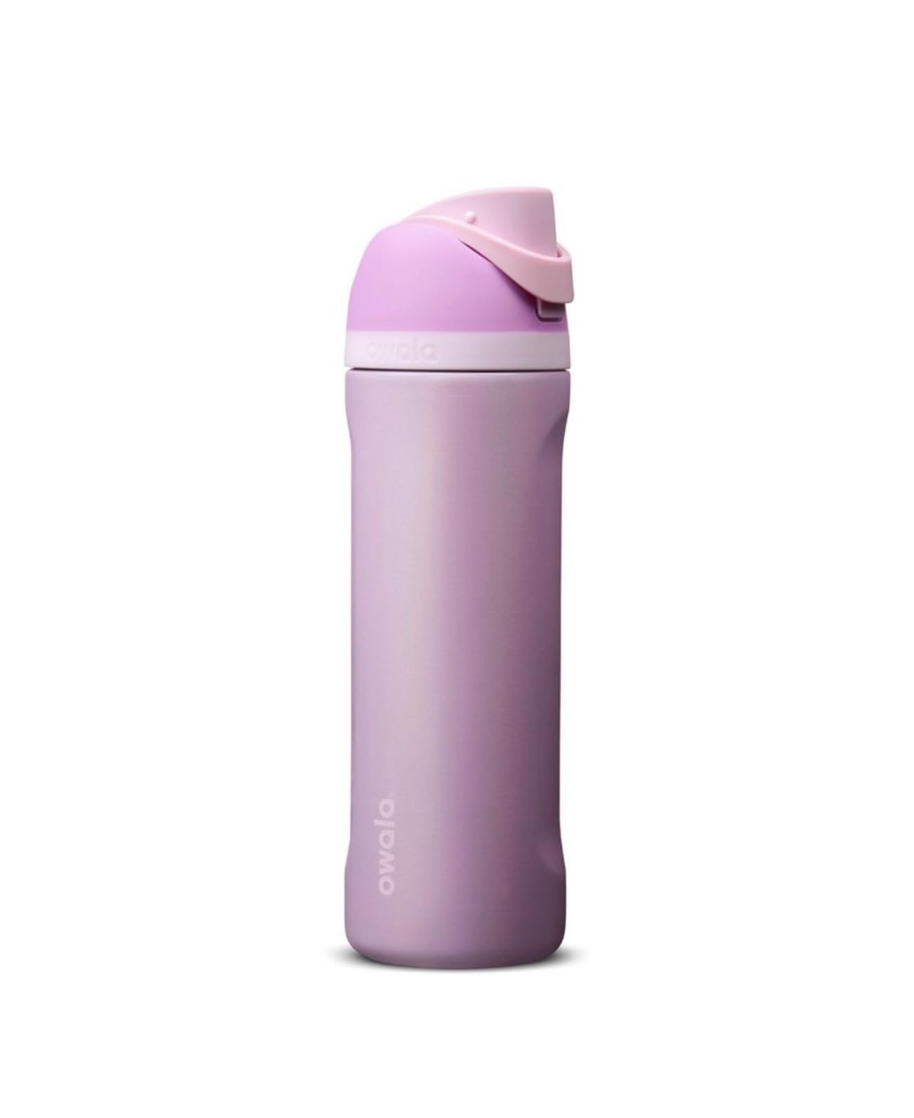 Owala FreeSip First Crush vista frontal mostrando color y capacidad, práctico para el día a día