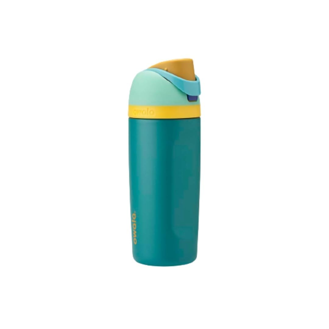Owala Kids Freesip Splishy Splashy, botella de 480 ml para llevar sin derrames.