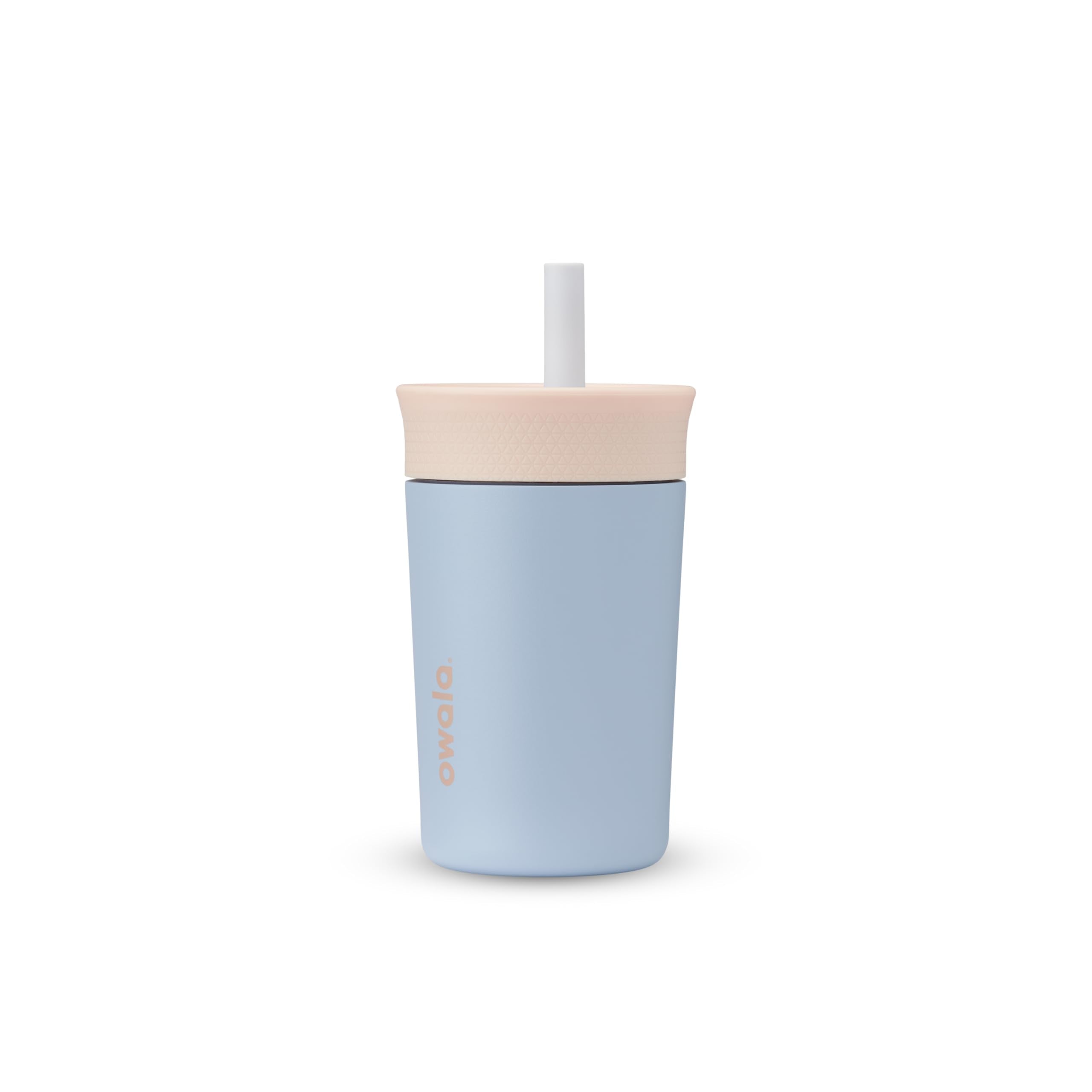 Owala niños vaso térmico aislado de 355 mililitros con tapa antiderrames para viajes.