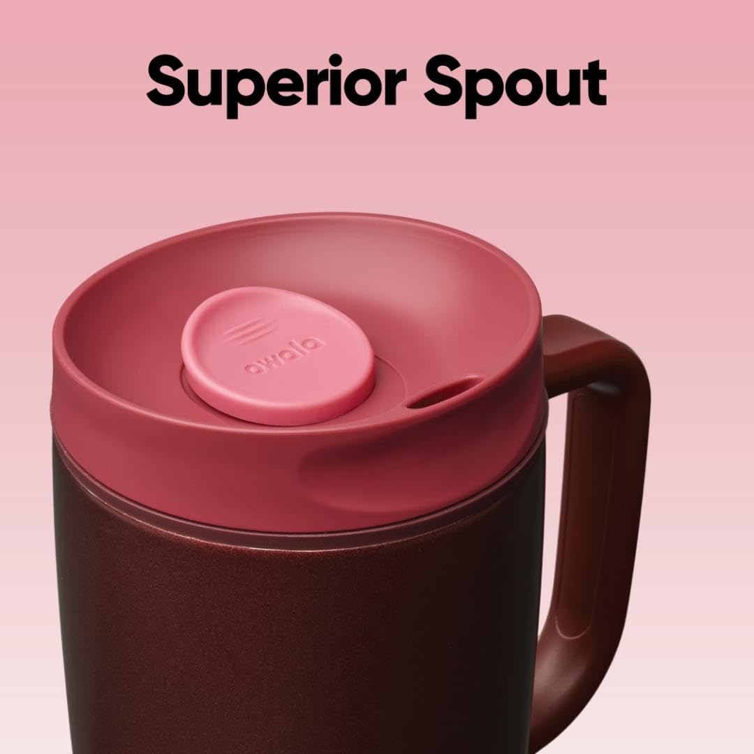 Owala SmoothSip Slider, capacidad doce onzas para café diario.
