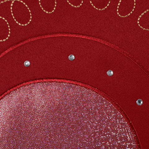 OWENIE diseño de corazones rojos bordados, decoración elegante para la mesa.