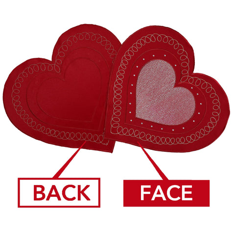 OWENIE salvamanteles con diseño de corazón para decorar bodas y cenas románticas.