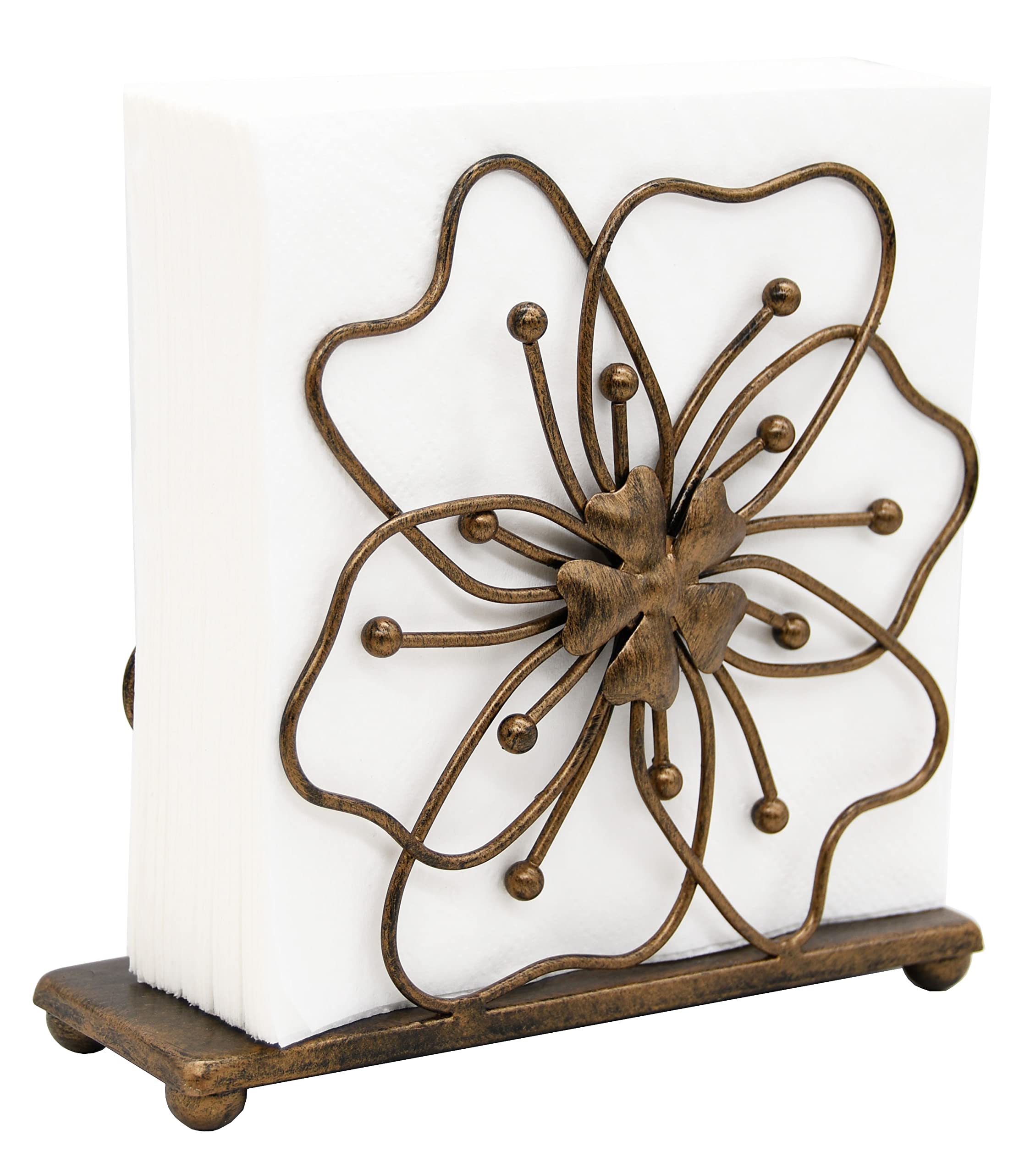 Owlgift porta-servilletas bronce para bar y eventos.