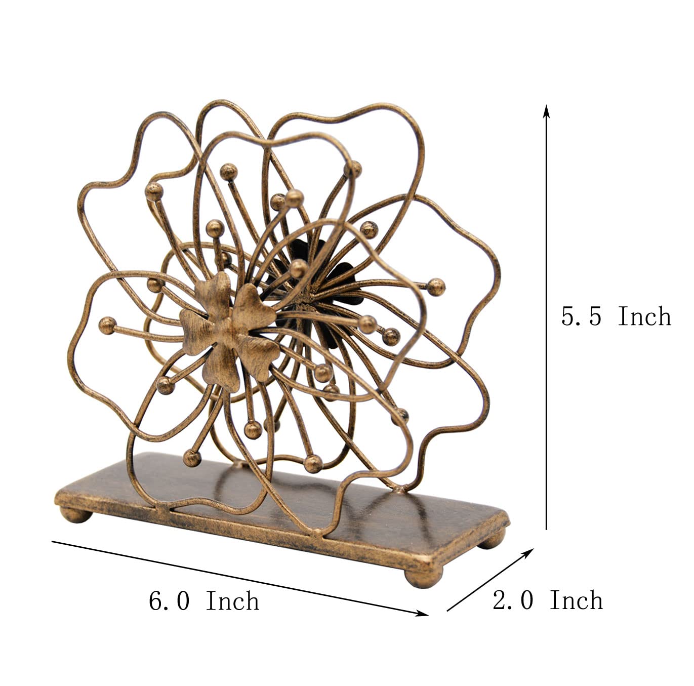 Owlgift porta-servilletas bronce para picnic al aire libre.