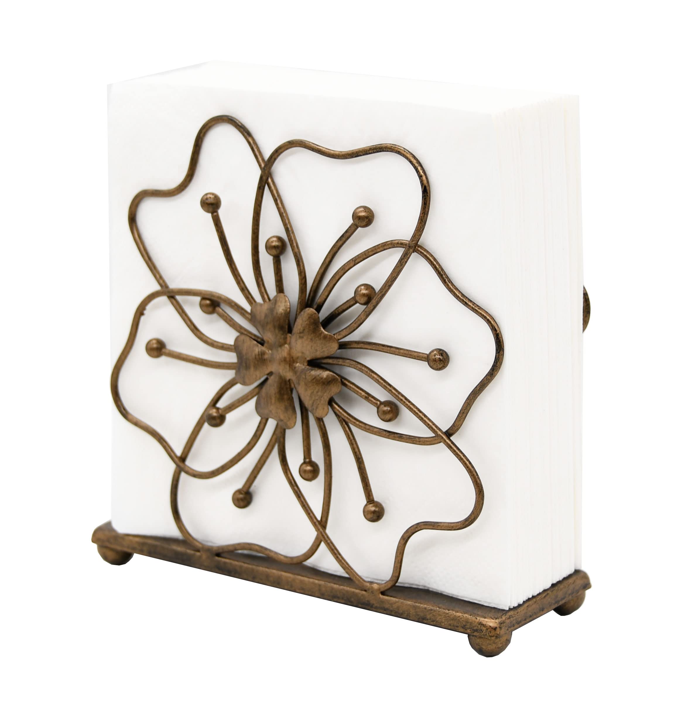 Owlgift porta-servilletas bronce perfecto para restaurante o hotel.