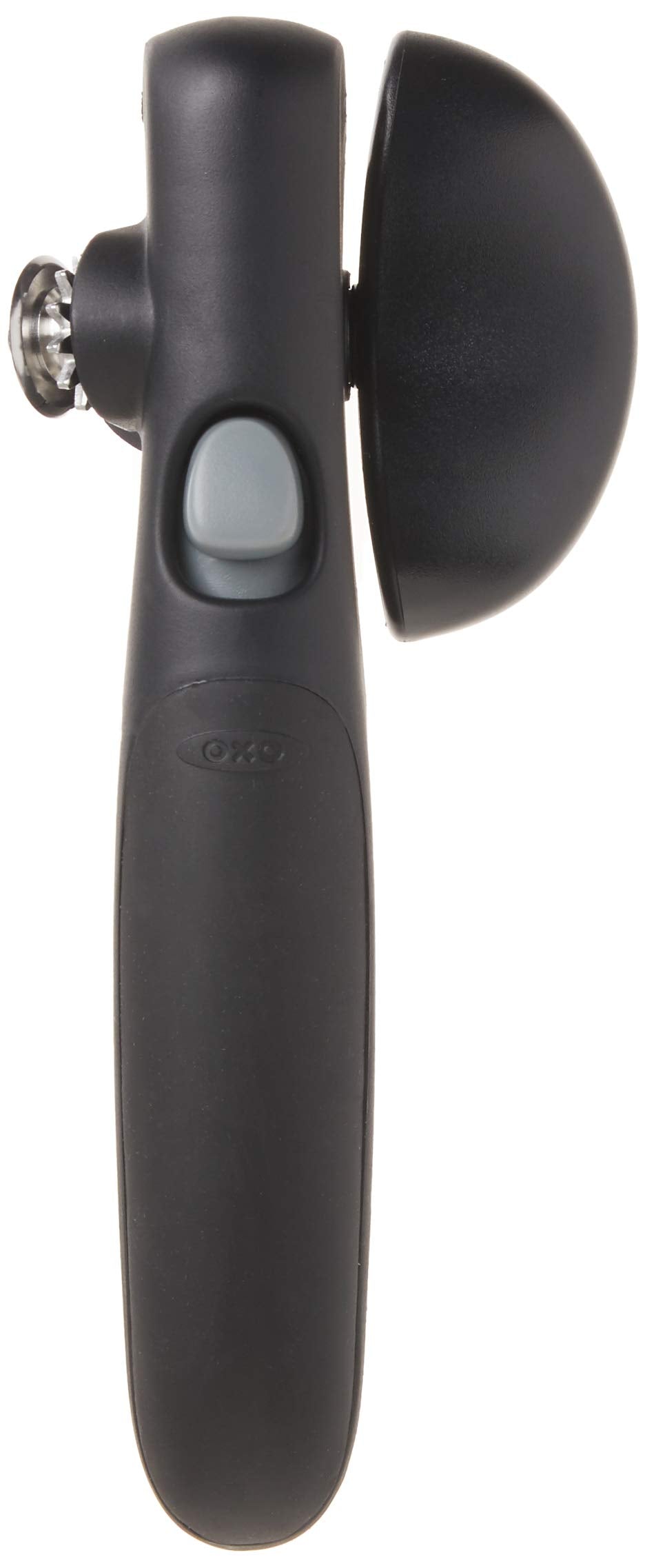 Abrelatas OXO, rueda de corte de acero endurecido para durabilidad.