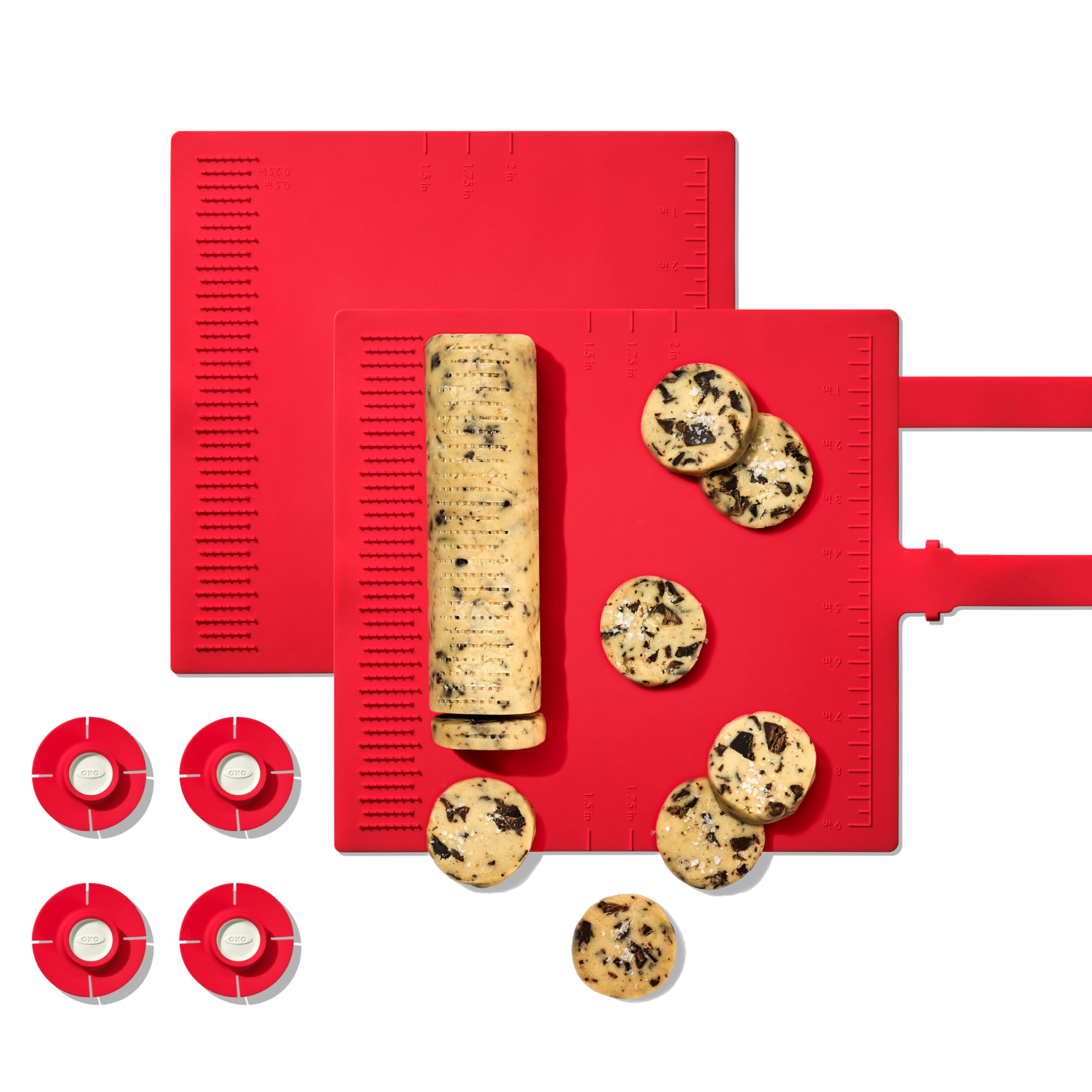 OXO Ayudante para galletas: dos tapetes de silicona para cortar y hornear