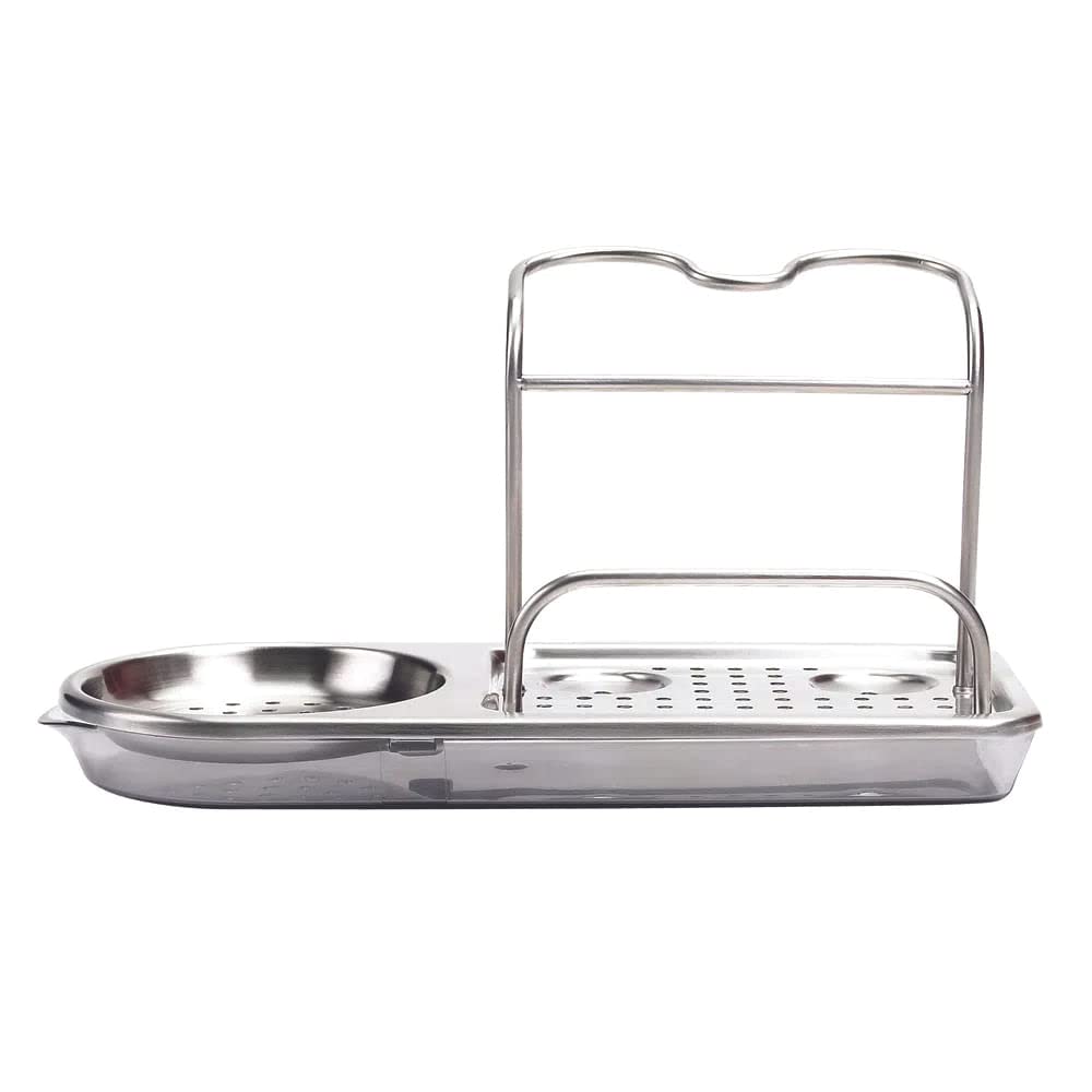 OXO Good Grips base perforada facilita el secado de herramientas y esponjas.