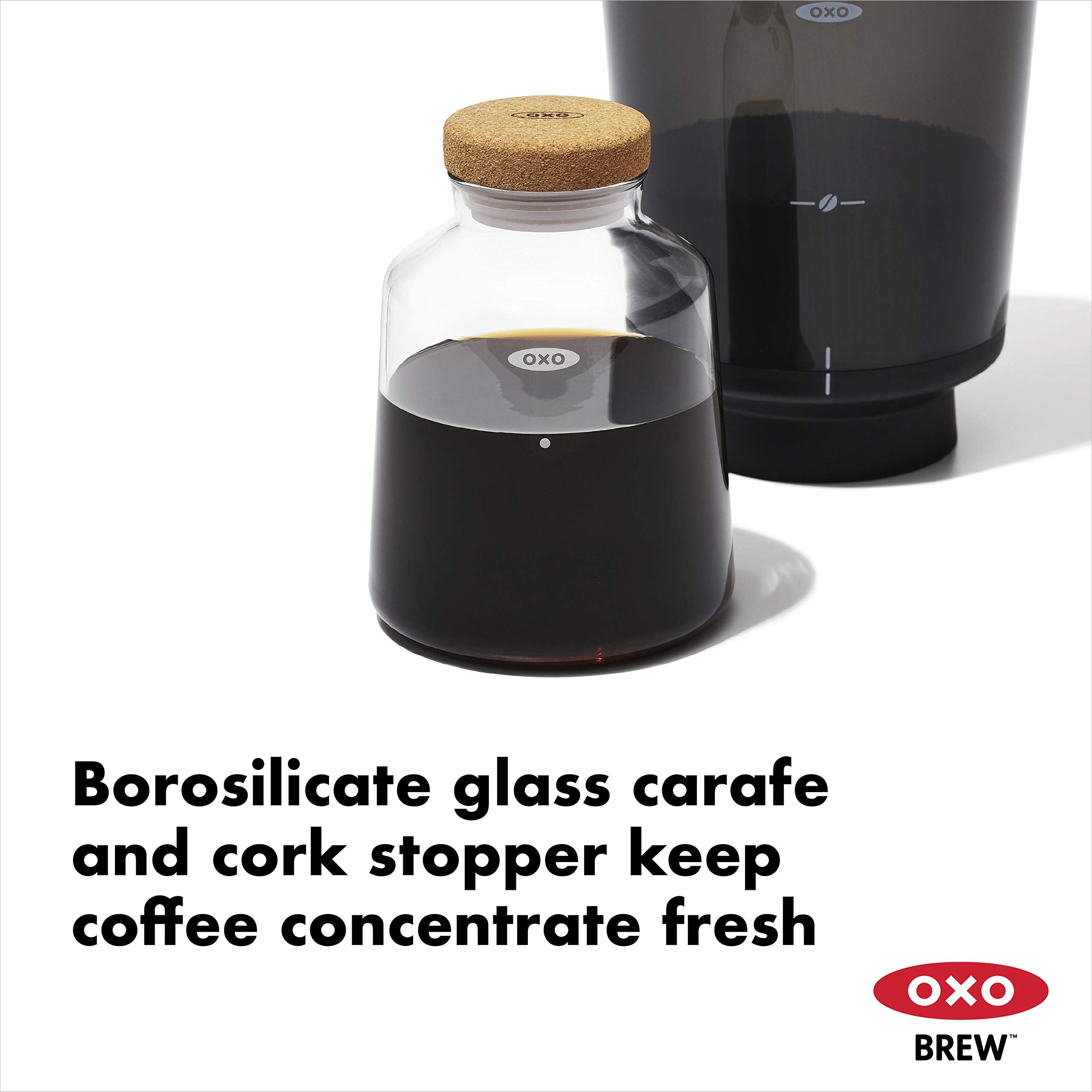 OXO Brew Compacto Filtro de malla de acero inoxidable reutilizable facilita la limpieza