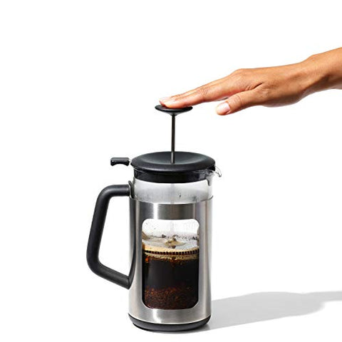 OXO Brew Prensa Francesa limpieza a mano protege la jarra.