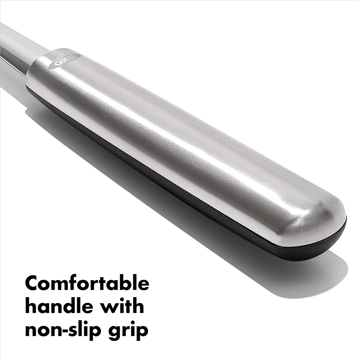 OXO Cuchara ranurada, ergonomía y balance para un manejo estable.