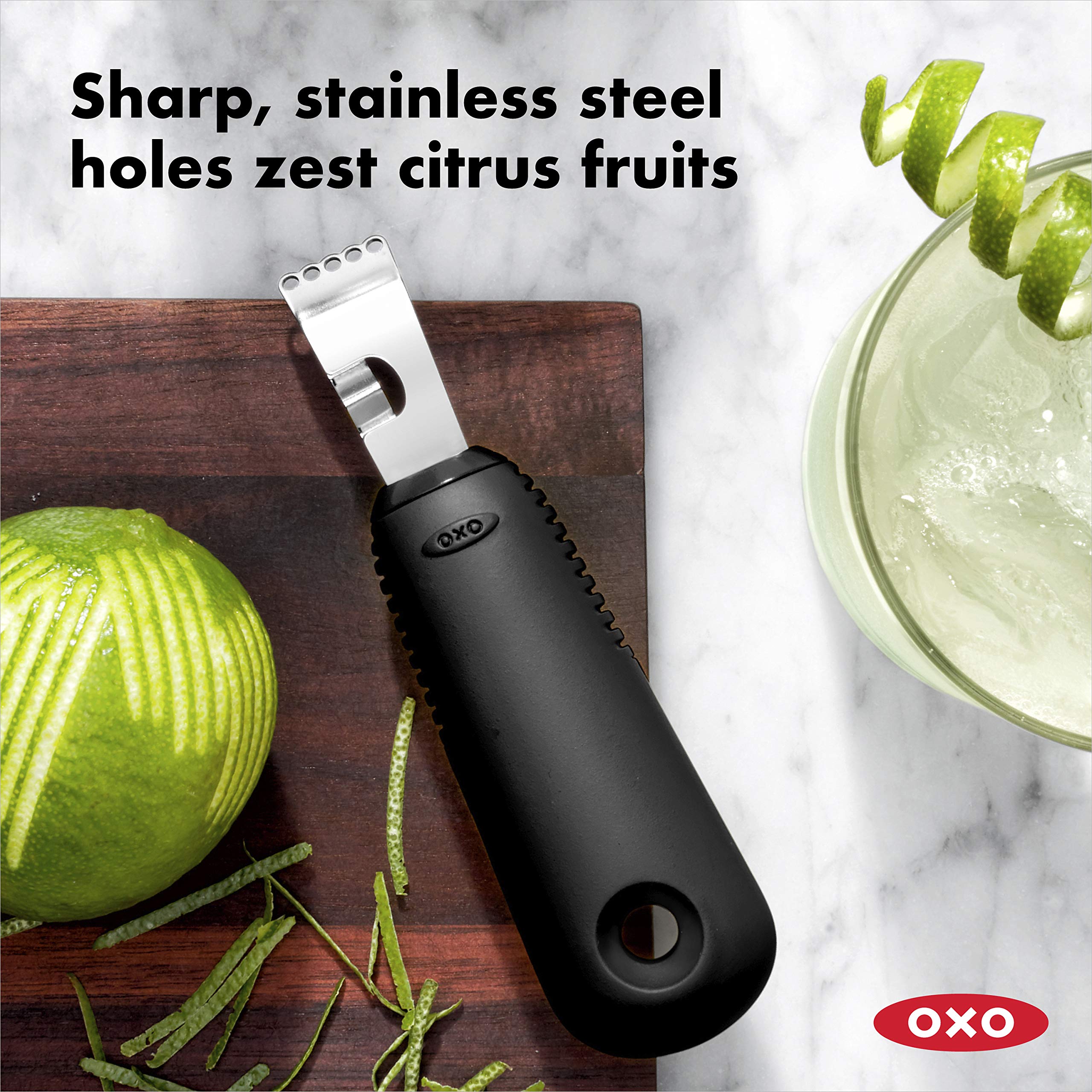 OXO Good Grips Cuchillo de canal para tiras y adornos.