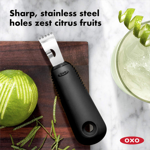 OXO Good Grips Cuchillo de canal para tiras y adornos.