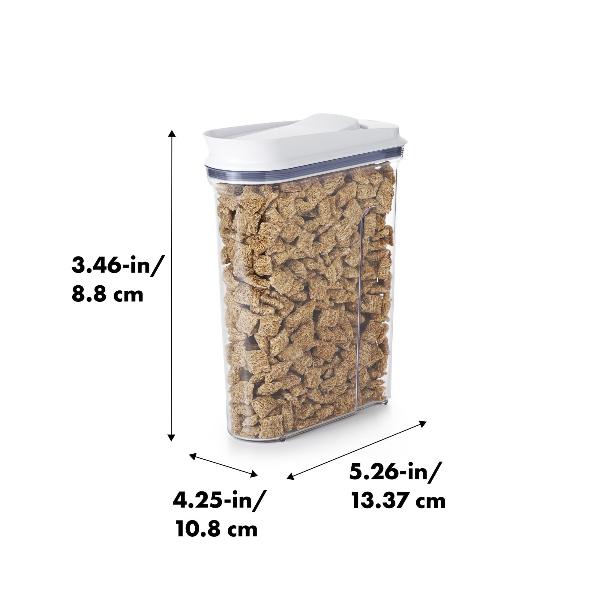 OXO dispensador cereal doble sello silicona para frescura prolongada