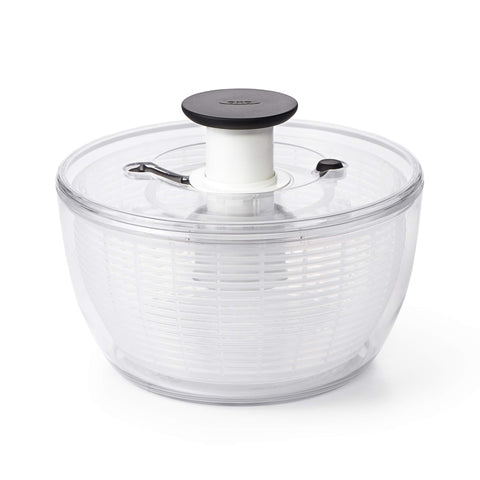 OXO escurridor de ensaladas con tapa, secado rápido para verduras frescas.