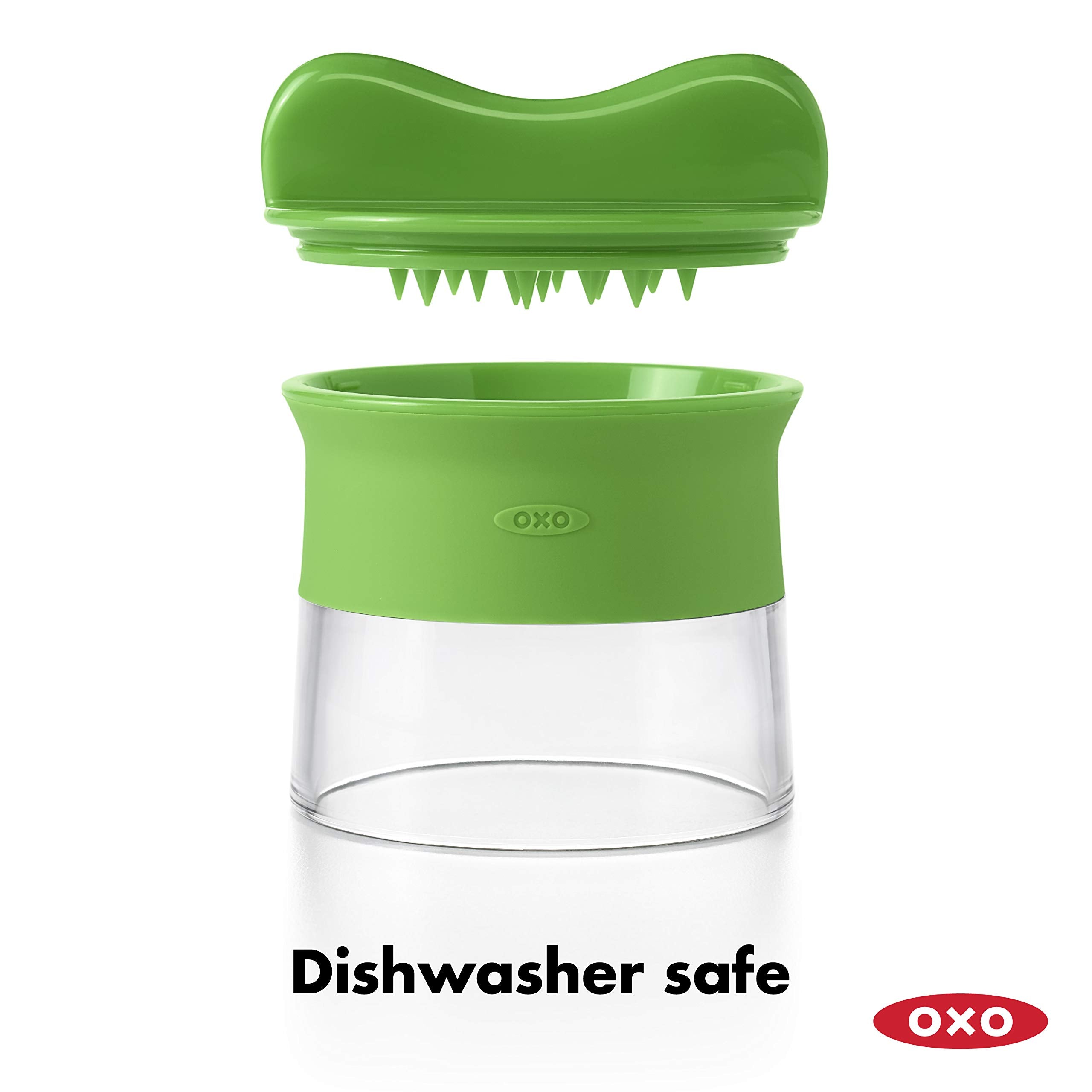 OXO espiralizador manual, uso seguro con soporte de comida