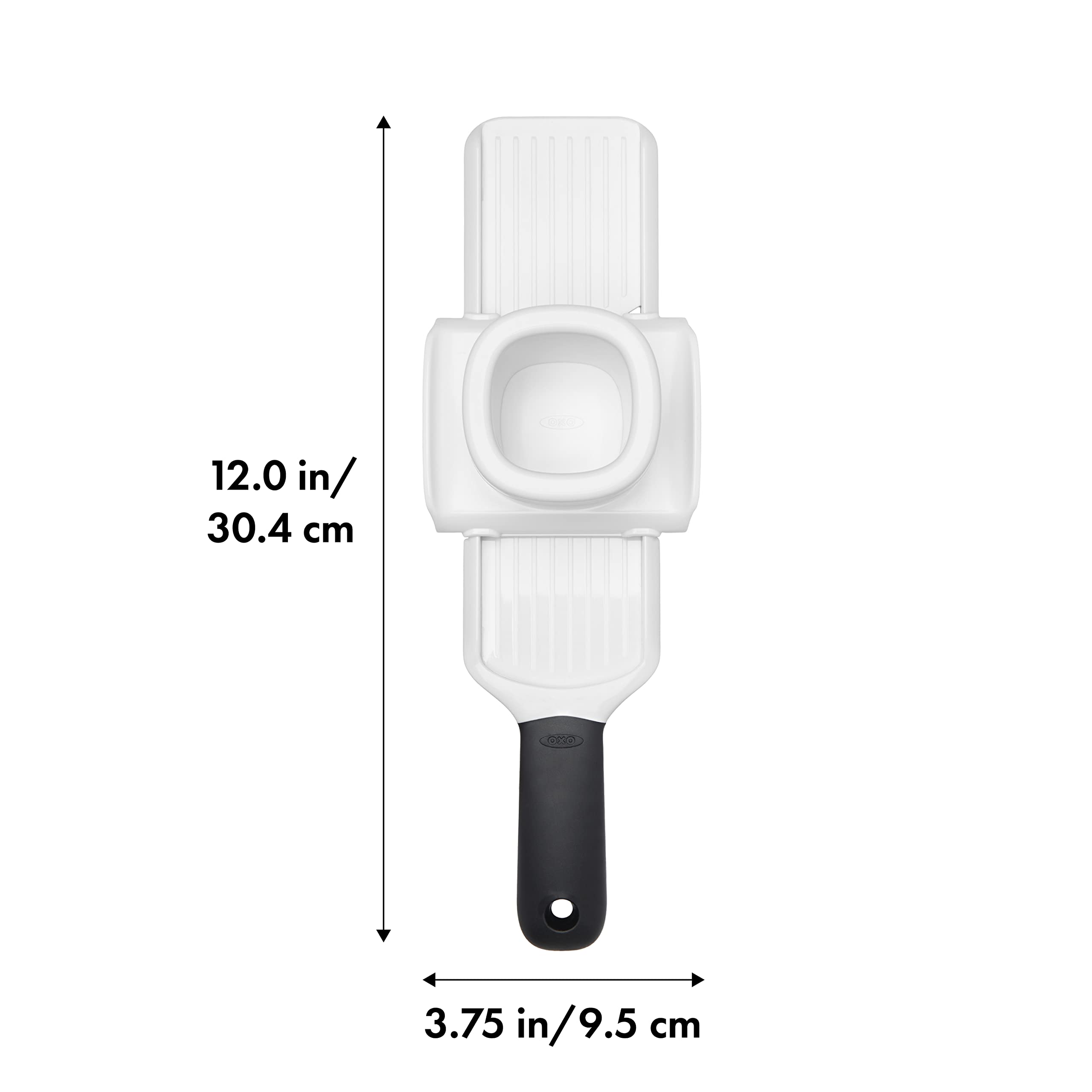 OXO Good Grips Garlic Slicer cámara integrada mantiene el ajo contenido y evita salpicaduras