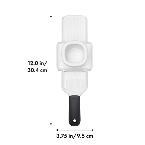 OXO Good Grips Garlic Slicer cámara integrada mantiene el ajo contenido y evita salpicaduras