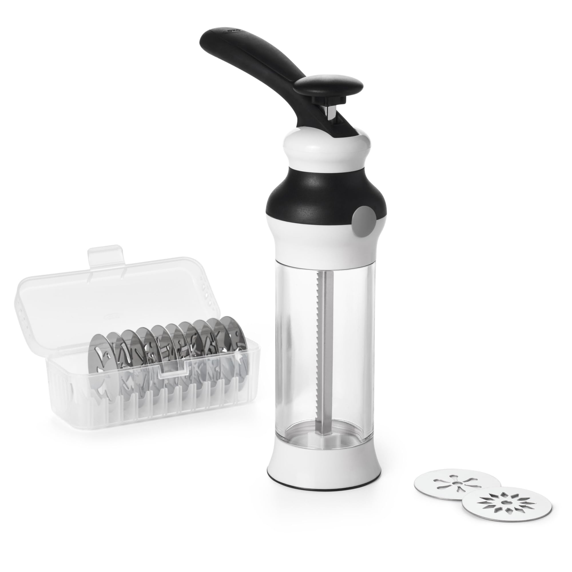 Base antideslizante de OXO Good Grips para control estable al presionar