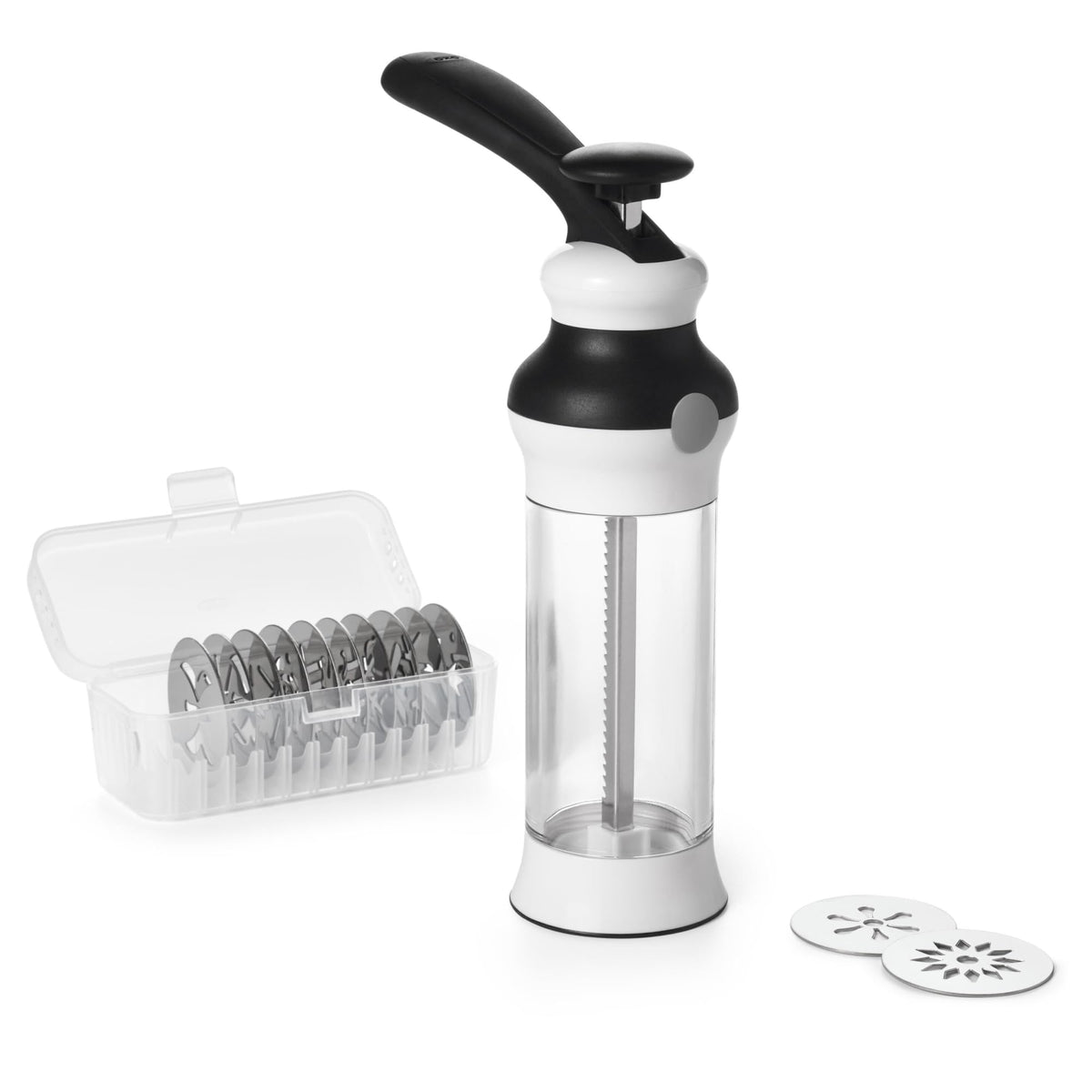 Base antideslizante de OXO Good Grips para control estable al presionar