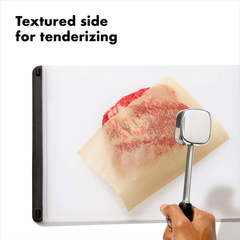 OXO Good Grips ablandador de carne, lado liso para aplanar carnes de forma uniforme