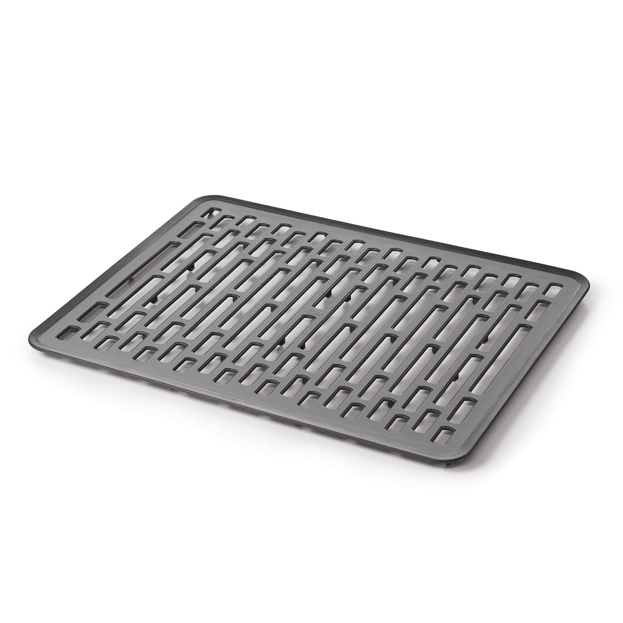 OXO Good Grips: alfombrilla para fregadero grande con elevación para mejor flujo de aire.