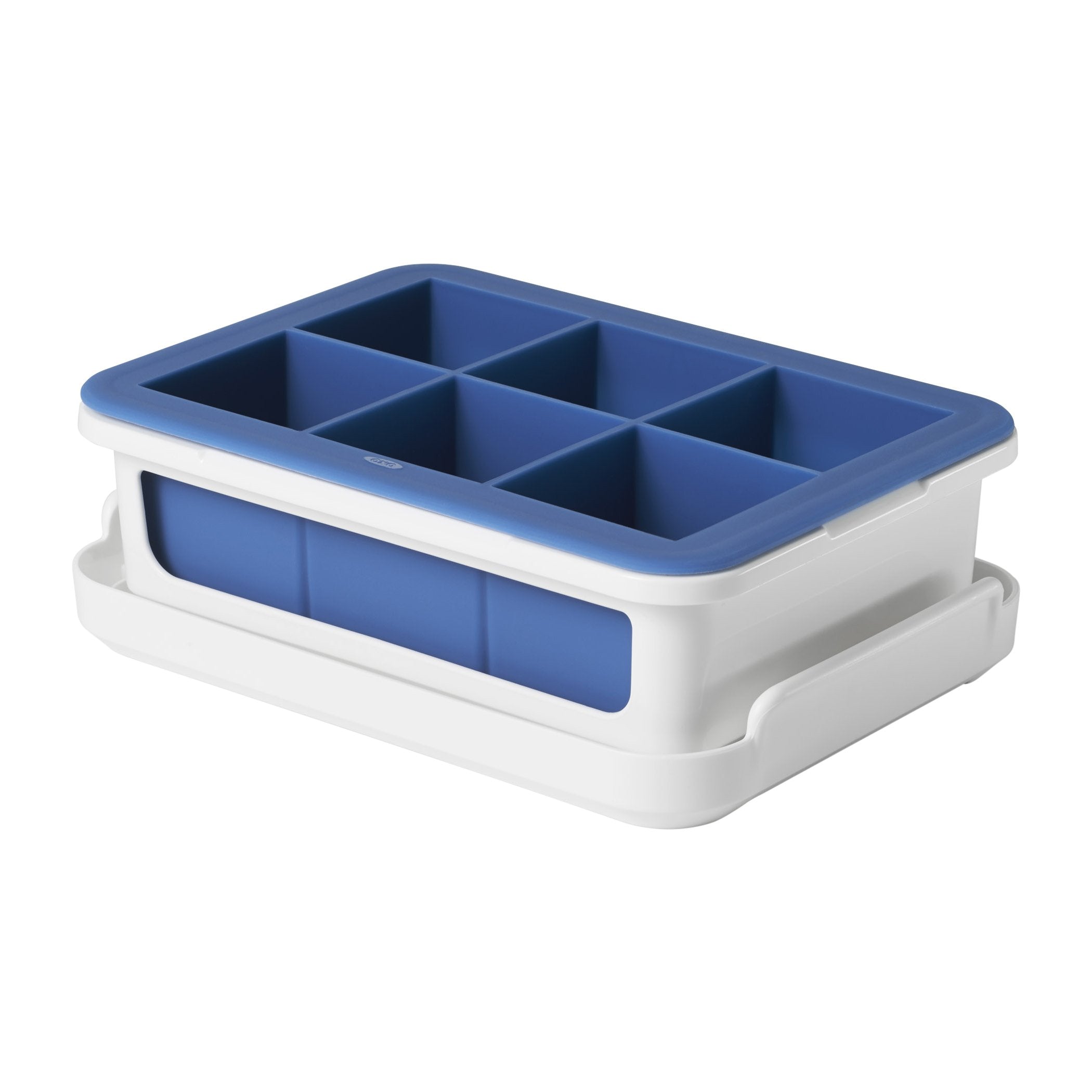 OXO Good Grips bandeja de hielo con cubos grandes y silicona flexible
