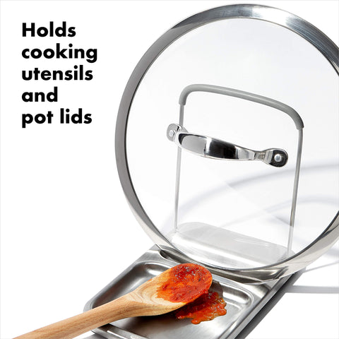 OXO Good Grips base amplia permite sostener múltiples utensilios.