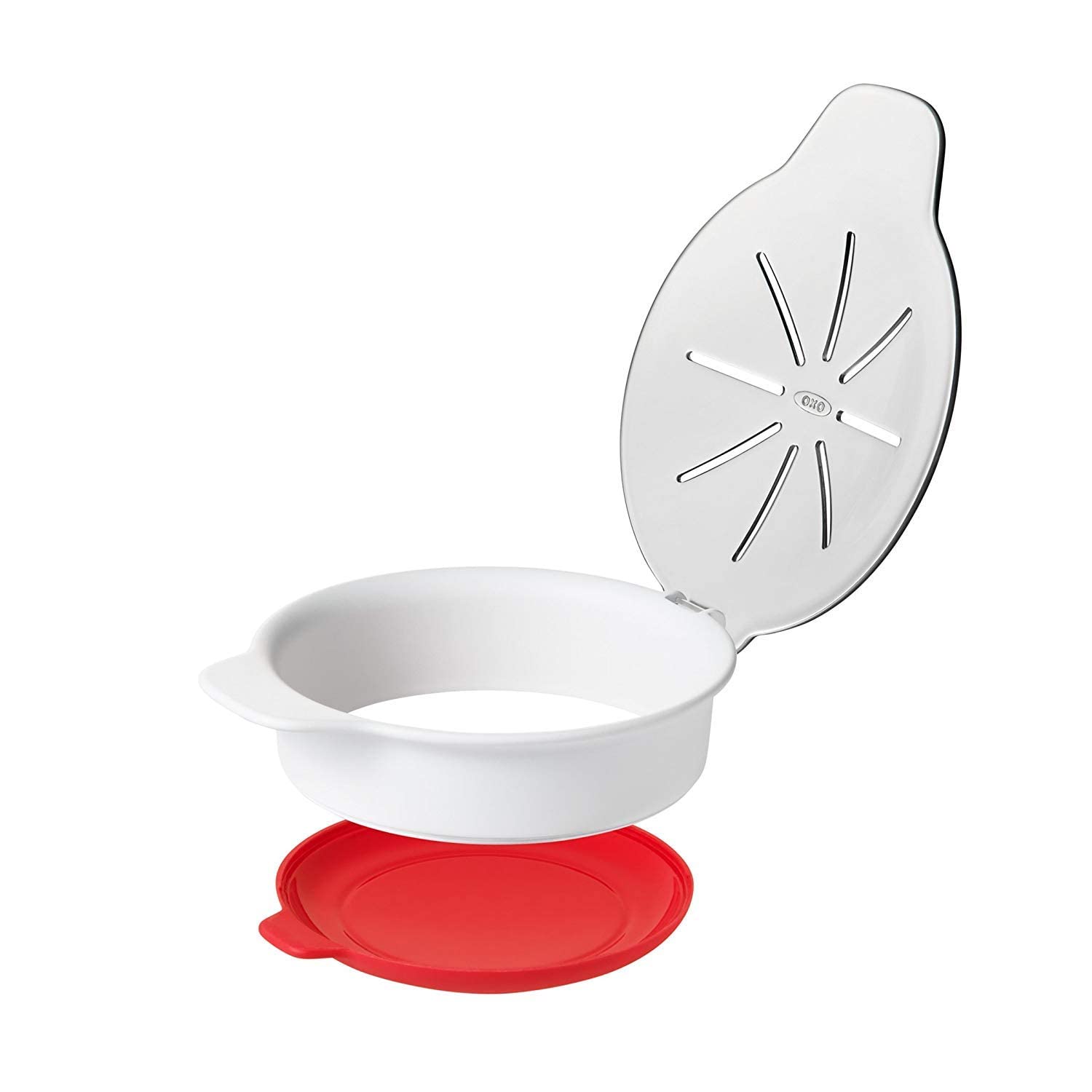 Base antiadherente y desmontable facilita transferir a pan o plato.