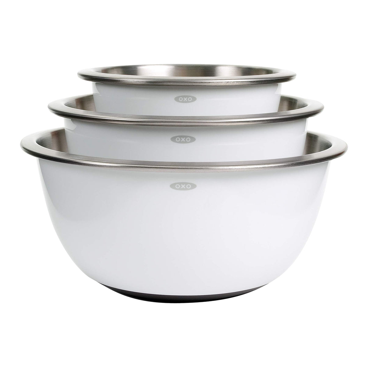 Oxo Good Grips bol de acero inoxidable 1.5 cuartos, estable para batir.