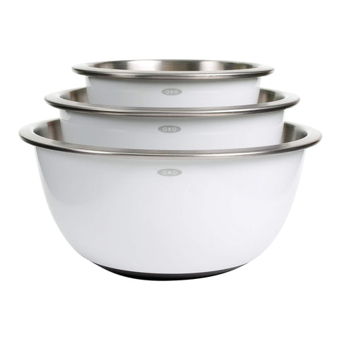 Oxo Good Grips bol de acero inoxidable 1.5 cuartos, estable para batir.