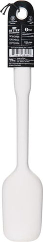 Espátula de silicona OXO Good Grips con mango largo para tareas difíciles.