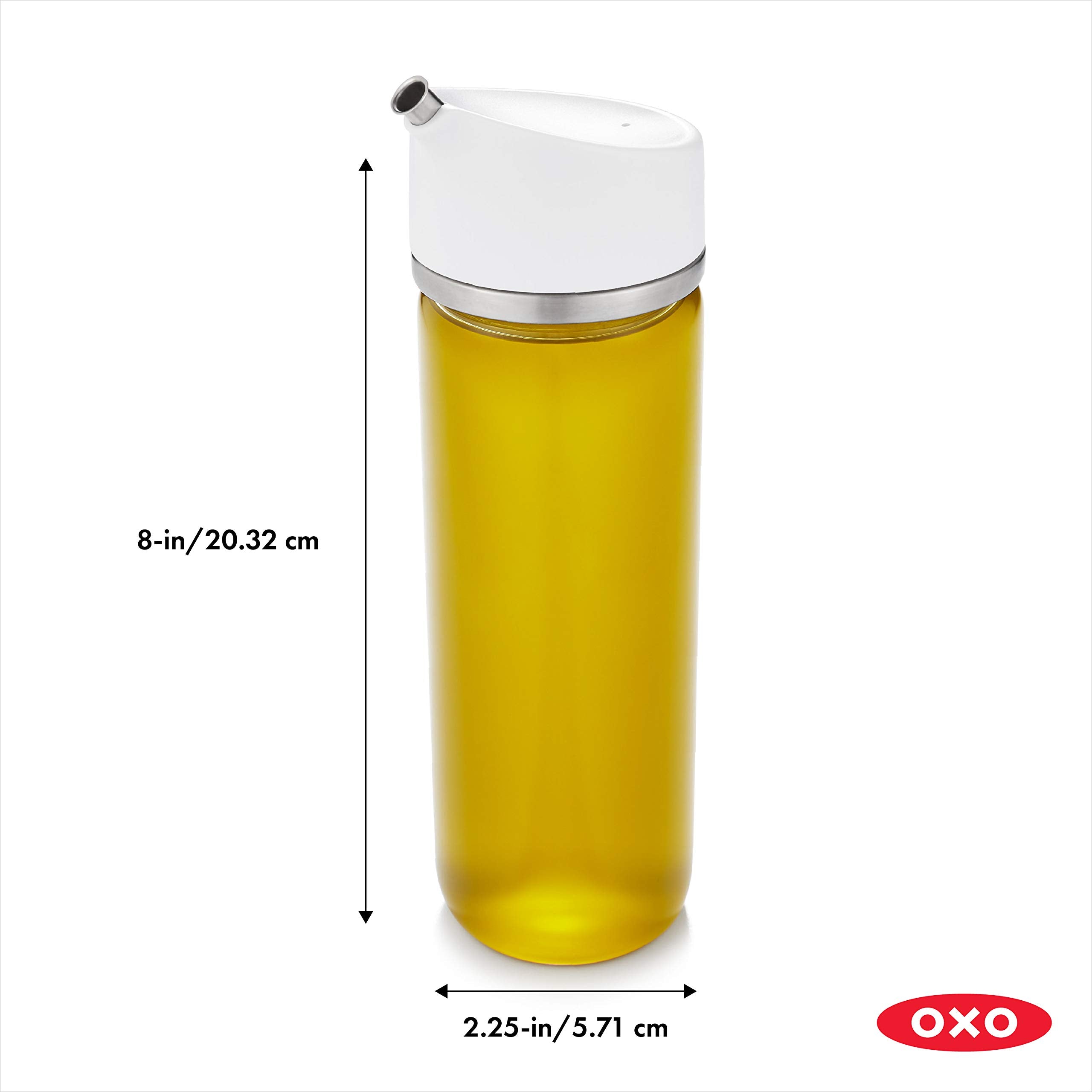 Dispenser OXO Good Grips muestra control de vertido doble