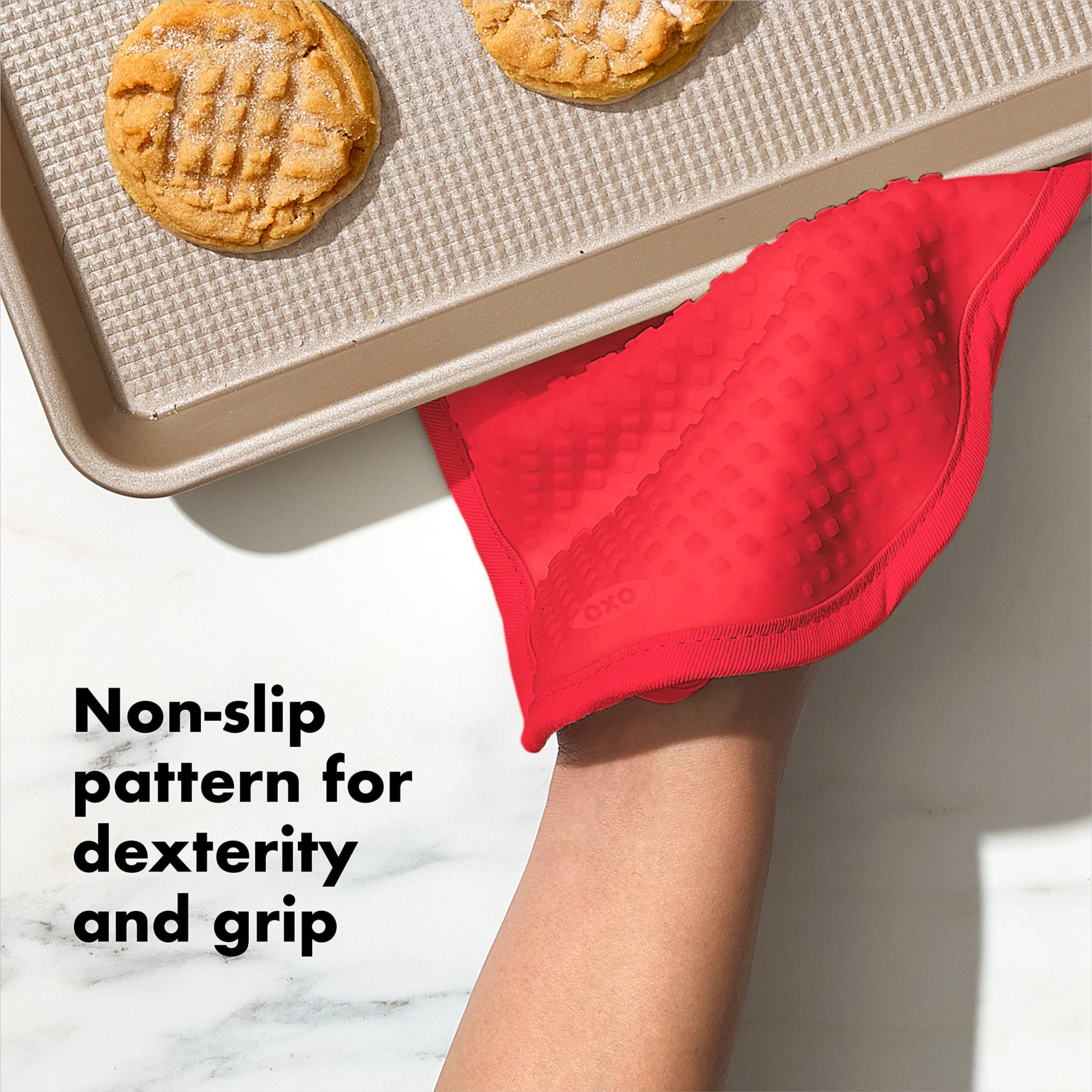 OXO Good Grips doble uso como salvamanteles, protege superficies.
