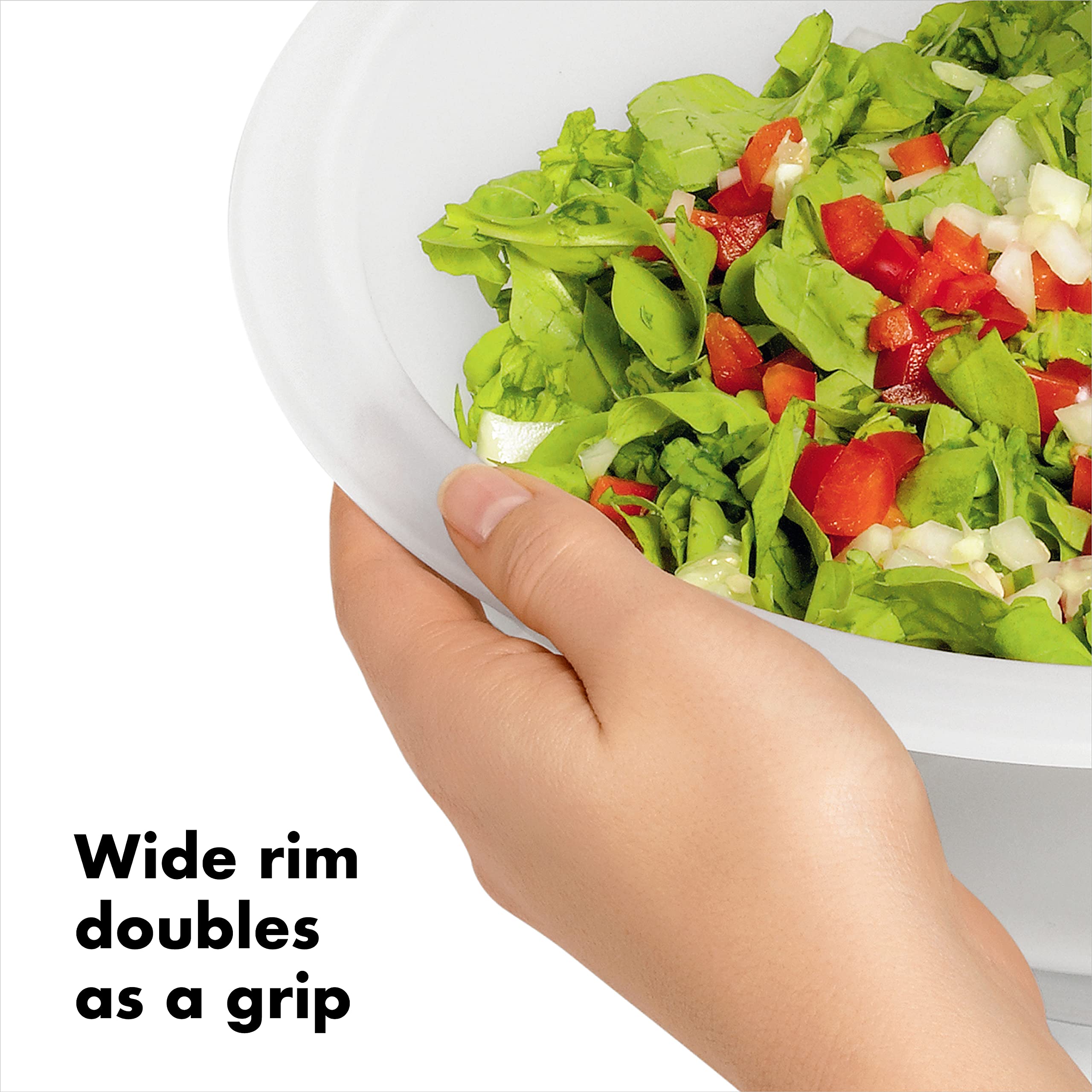 OXO Good Grips Ensaladera Picadora con Bol, diseño duradero; ideal para uso diario en cocina.