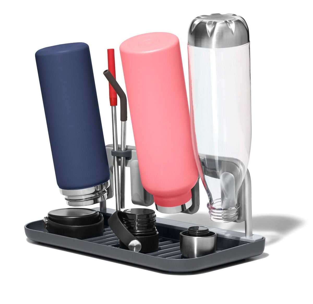 OXO Good Grips escurridor de botellas con marco de aluminio para secado ordenado