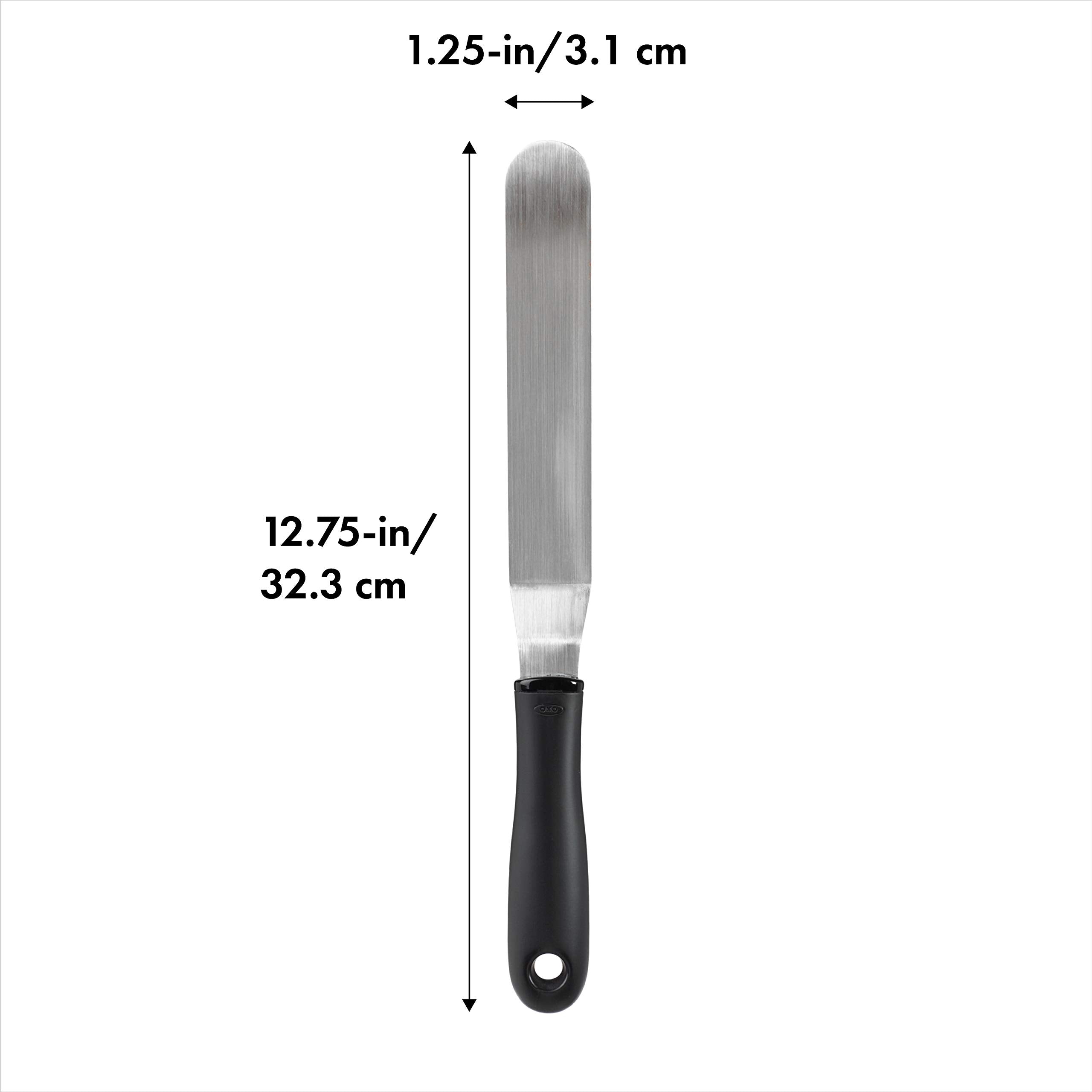 OXO Good Grips espátula para glaseado doblada - ángulo doblado para mayor control al cubrir tartas