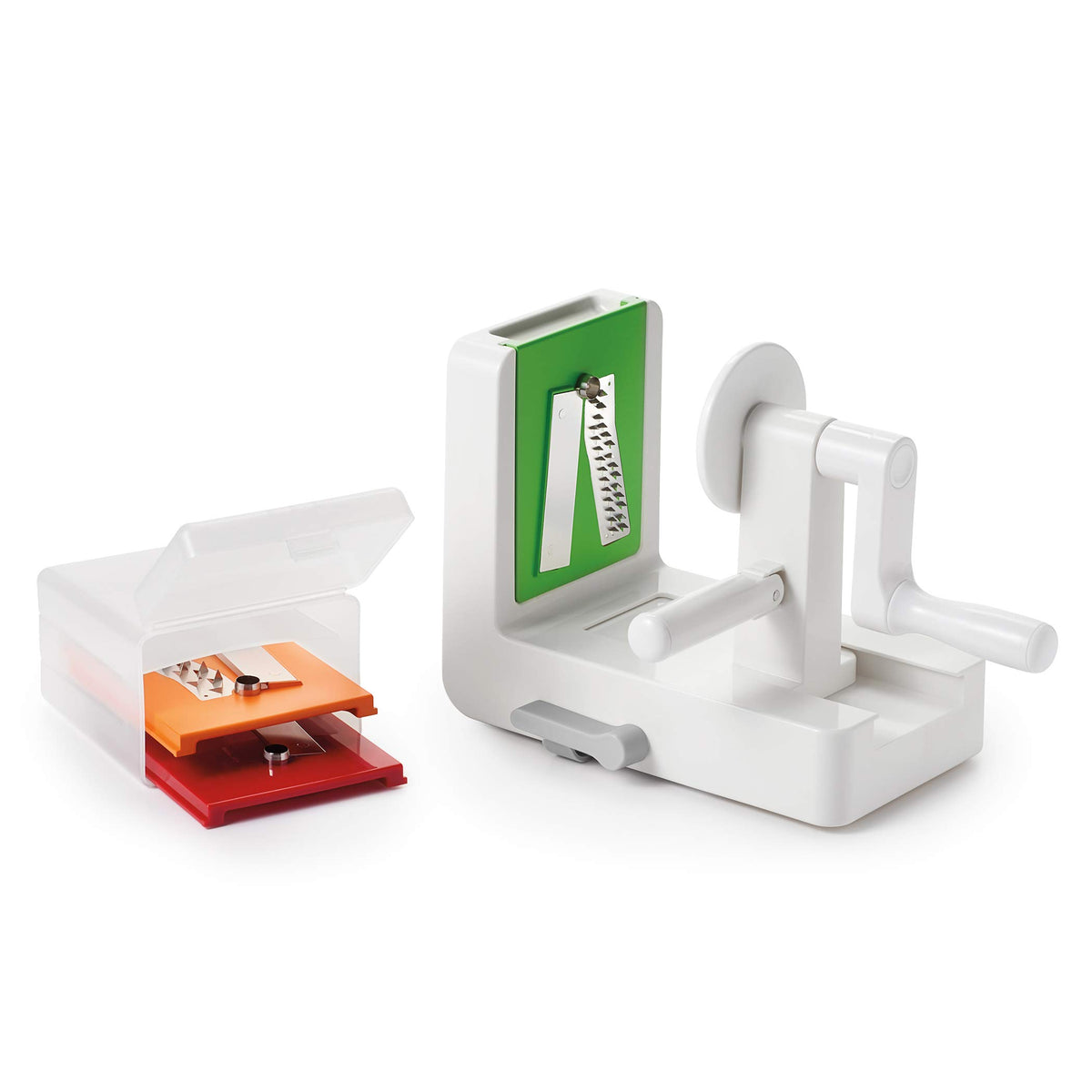 OXO Good Grips espiralizador de mesa con cuchillas para espagueti 1/8 de pulgada
